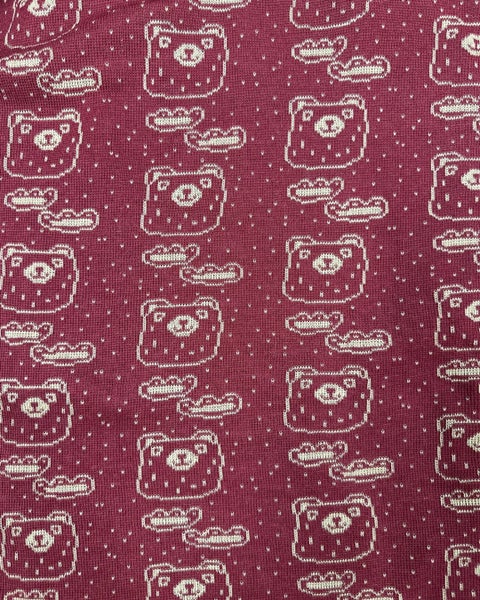 Karhunen-merinovillaneulospala, punainen