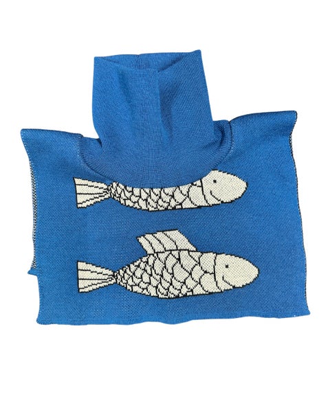 Silakka- merinovillakauluri, sininen