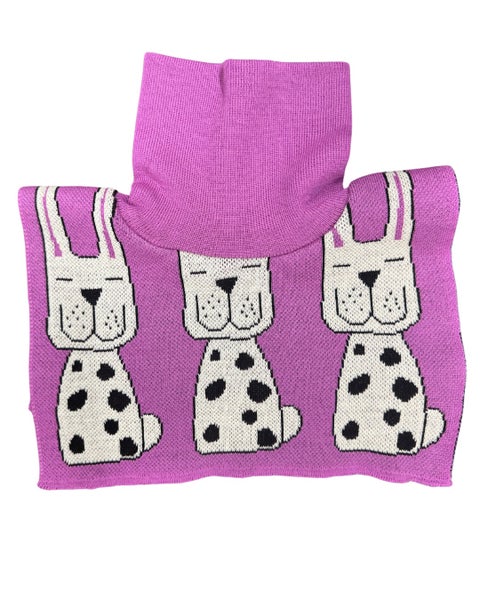 Pupu-Jussi- merinovillakauluri, roosa