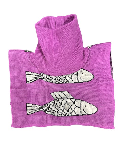 Silakka- merinovillakauluri, roosa