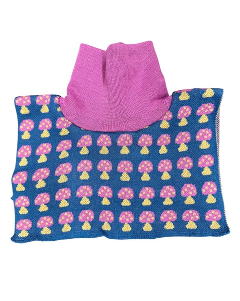 Sieni-merinovillakauluri, roosa