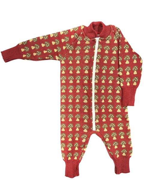 Sieni- merinovillahaalari, viininpunainen